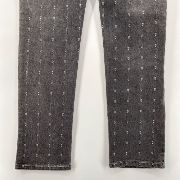 Disney Hannah Montana Jeans Girl's 12 Mid Rise Black Love Heart Denim Stretchy - Picture 12 of 16